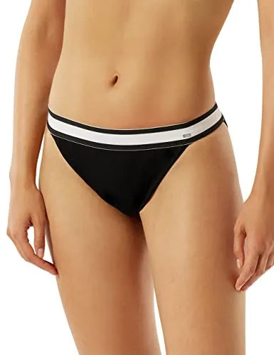 Schiesser Damen Bikinihose Tai Bikini-Unterteile, schwarz, M