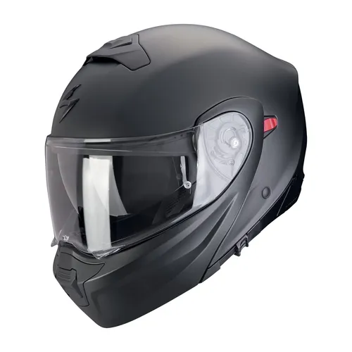 Scorpion EXO-930 EVO Solid Klapphelm - Matt-Schwarz - XL - Motorradhelm mit abnehmbarem Kinnteil für vielseitigen Einsatz. ECE P/J Homologation und Pinlock® Maxvision für 100% beschlagfreie Sicht.