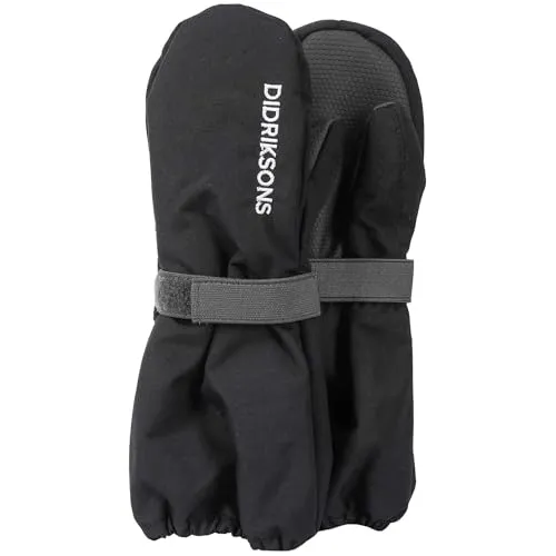 Didriksons Biggles Mitten 7 Fäustlinge für Kinder, schwarz (060) 2/4