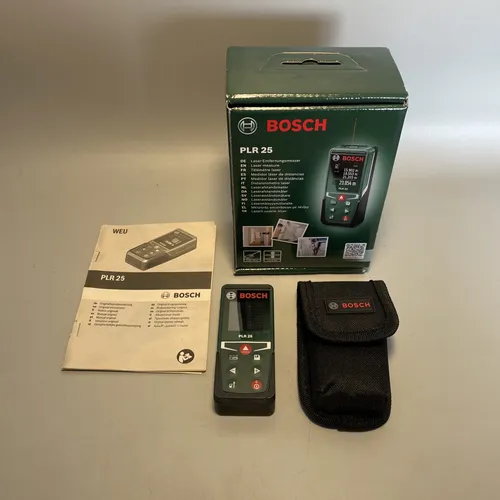 Bosch PLR25 Laser-Entfernungsmesser mit Gürtel- und OVP