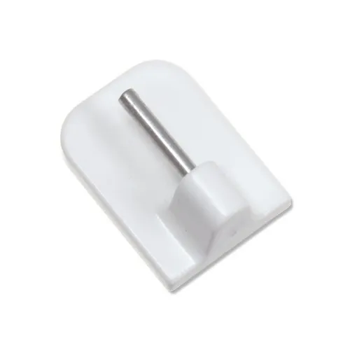 Klebehaken in Weiß für Vitragestangen / Vitragen, 4 Stk. Selbstklebehaken