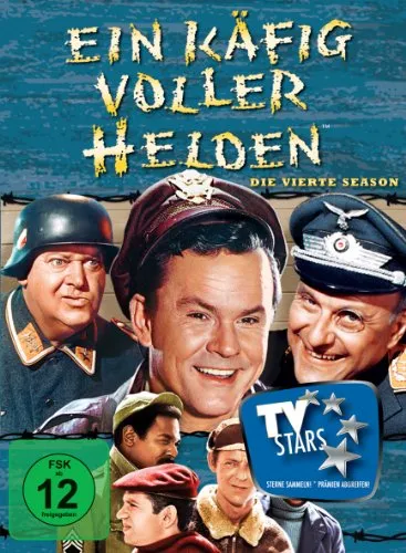 Ein Käfig voller Helden - Season 4 (DVD) - Beliebte Kriegscomedy-Serie, jetzt auf DVD, freigegeben ab 12 Jahren, ideal für Fans von humorvollen TV-Klassikern.