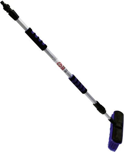 Teleskop Waschbürste 95 - 195 cm für Auto und LKW - Praktische Teleskop Waschbürste mit verstellbarer Länge, ideal für gründliche Reinigung von Fahrzeugen und schwer erreichbaren Stellen.
