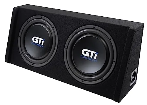 Crunch GTi300T Gehäusesubwoofer 30 cm (12') - Car-HiFi-Lautsprecher mit Passiv-Membran für kraftvollen Bass und optimale Klangqualität im Auto.
