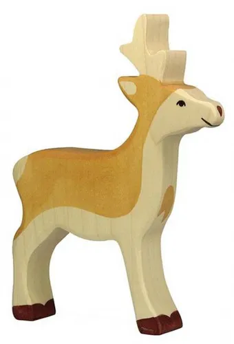 Holztiger 80089 Rehbock Holzfigur bemalt von Holztiger