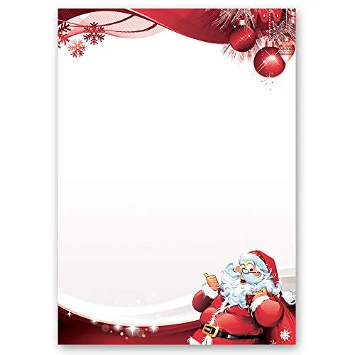 Blatt Briefpapier Weihnachten von Paper-Media