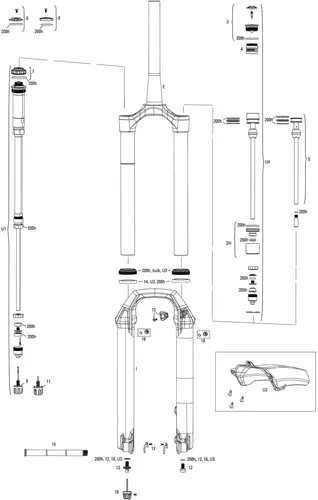 RockShox Pike Select RC Federgabel 140 mm von RockShox
