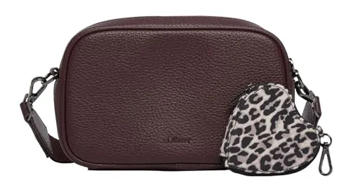 s.Oliver Umhängetasche Crossbody Bag (Set, 2-tlg) - Stylische Umhängetasche im Leopardenmuster, inklusive Utensilientasche. Mit verstellbarem Schulterriemen für optimalen Tragekomfort und modernem Design, das jedes Outfit aufwertet.
