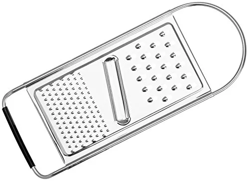 Stanley Rogers Universalreibe 30 cm, Allzweckreibe mit scharfer Klinge und Antirutsch-Fläche, formschönes Design, mit 2 Reibeflächen (Farbe: Silber/Schwarz), Menge: 1 Stück