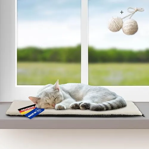 Rohrschneider Katzen Fensterliege, selbstwärmend, 2 Größen, (beige, Gr. 1)