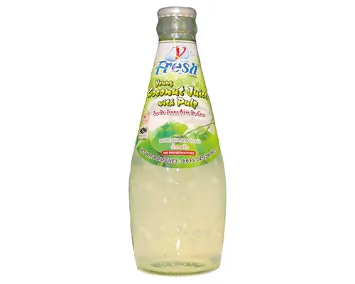 V-Fresh Softgetränk, V Fresh Kokosnuss Getränk aus jungem Kokosnussfruchtfleisch 290ml