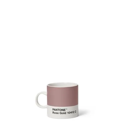 Pantone Porzellan Espressotasse, dickwandig, spülmaschinenfest, 120ml, Rose Gold 10412