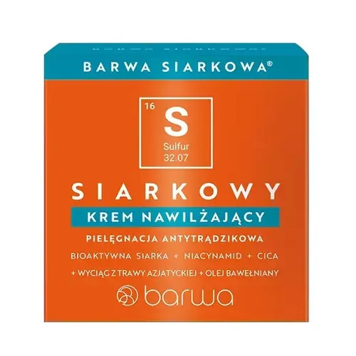 Siarkowy krem nawilżający 50ml Barwa 5905172331646