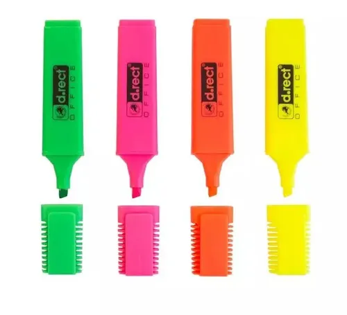 Zakreślacz 1127 4 kolory komplet D.RECT D.RECT 5907814630230