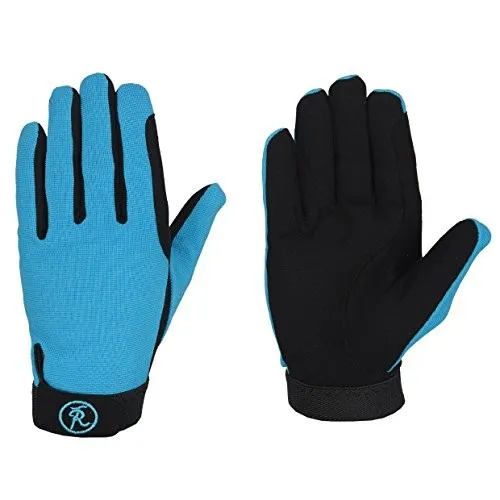 Riders Trend Mädchen Handschuhe Reithandschuhe  Reiter, Equestrian, Blau, S 7 cm