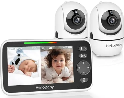 HelloBaby Babyphone mit 2 Kameras, Kein WLAN, 5