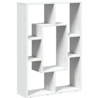 vidaXL Bücherregal 7 Fächer - Vielseitiges Standregal für jeden Raum - Büro-Bücherregale mit modernem Design und robustem Holzwerkstoff, ideal als Raumteiler und zur stilvollen Aufbewahrung von Büchern und Deko.