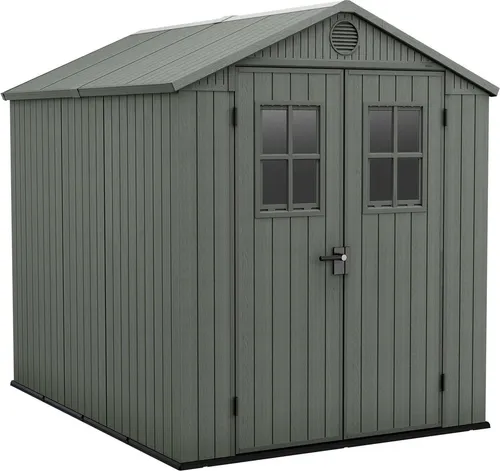 Dmora Gartenhaus Osoyoos 190x244x221 cm Grün, Wetterfest, Mit Fenstern