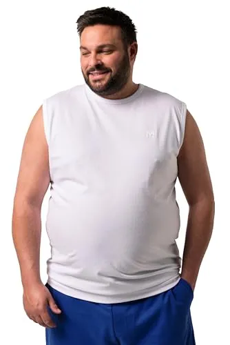 Men Plus Herren Unterhemd schneeweiß 7XL