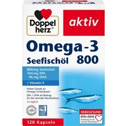 Doppelherz Omega-3 800 Seefischöl Aktiv 120 ST