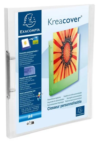 Exacompta Ringbuch Polypropylen DIN A4 2 Ringe 15 mm