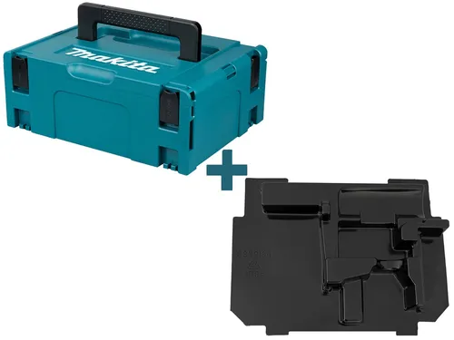 Makita Werkzeugkoffer Makpac Gr. 2 - Werkzeugkoffer mit Einlage für DDF/DHP 451, 482, 485, 486 - ideal für die sichere Aufbewahrung und den Transport Ihrer Werkzeuge.
