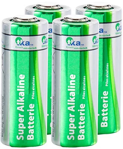 tka Köbele Akkutechnik Batterie 23A 12V: Alkaline Batterie A23/12 V High Voltage, 4er-Set (Batterie Typ A23, A23 12V, Headset, Bluetooth)