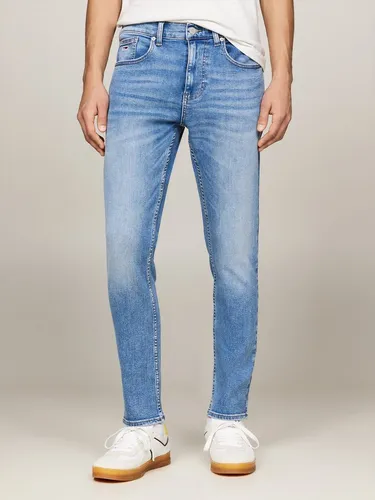 Tommy Jeans Herren Austin Slim Fit Denim Hose - Schmale Jeans im 5-Pocket-Style für optimalen Tragekomfort, ideal für Büro und Alltag. Hohe Qualität aus Better-Cotton-Initiative Baumwolle mit Stretchanteil für perfekte Passform.