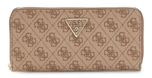 Guess SLG Large Zip Around Geldbörse in Braun in braun von GUESS
