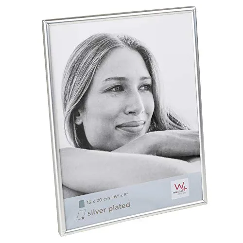 walther design Bilderrahmen matt silber 15 x 20 cm Chloe Portraitrahmen WD520T