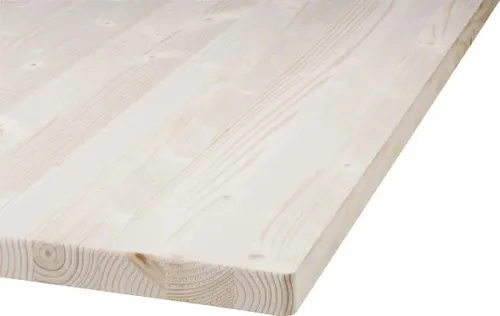 Tischplatte Fichte, geschliffen und abgerundet 120x80 cm - Hochwertige Tischplatte aus Fichte, ideal für kreative Projekte. Mit geschliffener Oberfläche und abgerundeten Kanten für ein angenehmes Design.