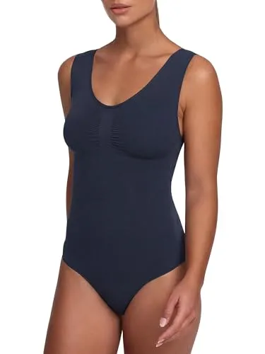 Creamy Fabrics Damen Shapewear Bodysuit mit breiten Trägern von creamy fabrics