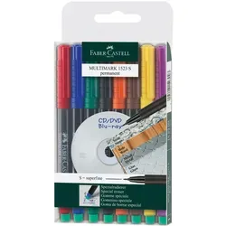 Faber Castell Marker Multimark permanent S 0,4 mm 8er Etui von Faber-Castell