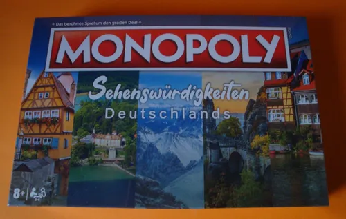 Monopoly - Sehenswürdigkeiten Deutschlands - Gesellschaftsspiel mit deutschen Wahrzeichen, erkunde historische Monumente und kaufe die bekanntesten Sehenswürdigkeiten Deutschlands.