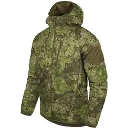 Helikon-Tex Wolfhound Hoodie Jacket ClimaShield Apex M - Funktionsjacke aus leichtem WindPack Nylon, ideal für Wanderungen und Alltag. Mit Climashield Apex-Futter bleibt es warm und trocken, verstellbare Kapuze und mehrere Taschen bieten praktischen Stauraum.