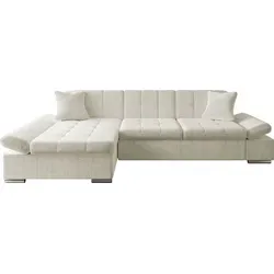 MIRJAN24 Ecksofa Montana mit regulierbaren Armlehnen - Beige, L-Form - Ecksofa Montana in L-Form, Maße: 278 x 161 x 76 cm. Mit verstellbaren Armlehnen für individuellen Komfort. Lieferung bis zur Wohnung, einfache Montage erforderlich. Ideal für stilvolle Wohnräume.