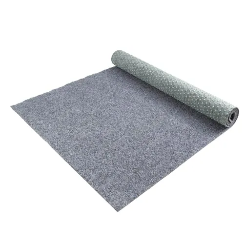 Rasenteppich GREEN - Graublau - 4,00m x 3,50m - Gartenverzierungen: UV-stabilisiert und schnelltrocknend für einen eleganten Außenbereich in stilvollem Graublau.