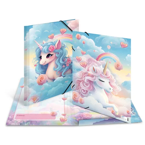 Herma Zeichenmappe Sammelmappe A3 Happy Unicorn Einhorn