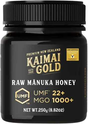 Kaimai Gold MGO 1000+ Manuka Honig 250G - Premium Monofloral Manuka Honig mit UMF 22+, garantiert hohe Qualität und einzigartige gesundheitliche Vorteile, ideal als Brotaufstrich.