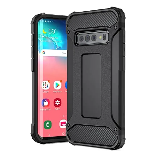 H-basics Handyhülle für Samsung Galaxy S10 - Schutzhülle, Armor Hülle, Outdoor Hülle, Kameraschutz, Stoßfest, Staubschutz