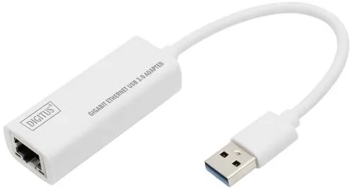Digitus Netzwerk, USB 3.2 Gen 1 (USB 3.0) Adapter [1x USB 3.0 Stecker A - 1x RJ45] DN-3023 20.00 cm Geschirmt