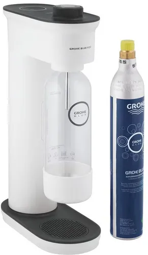 Grohe Wassersprudler Blue Fizz Advanced Starter Set schwarz/weiß - Hochwertiger Wassersprudler für sprudelndes Wasser nach Ihrem Geschmack. Kompakt und stilvoll, ideal für den täglichen Einsatz in Ihrer Küche.