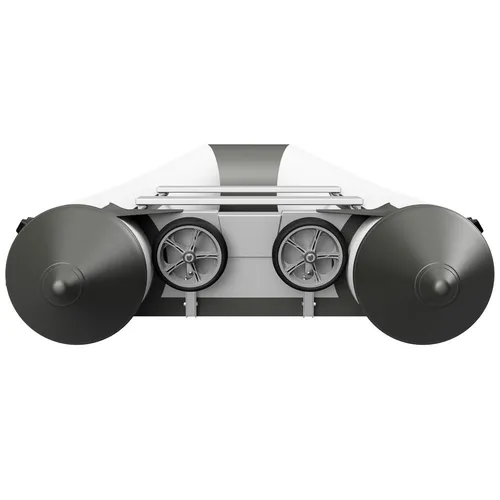 Slipräder Schlauchbooträder Heckräder klappbar Ein-Hand Bedienung Edelstahl V4A