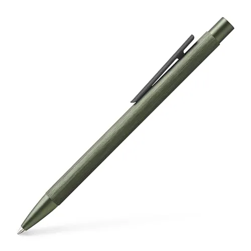 Faber-Castell Kugelschreiber Neo Slim Aluminium grün - Eleganter Aluminium Kugelschreiber in olivgrün, ausgestattet mit einer Großraummine für ein besonders geschmeidiges Schreibgefühl.