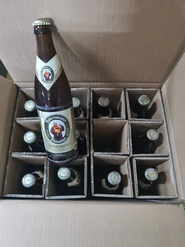 12x Franziskaner Hefe Weisbier Naturtrüb 0,5L 5,0% vol. im Versandkarton MEHRWEG