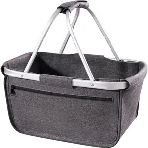 Halfar Einkaufskorb 1808800 BASKET Filz, faltbar, grau, 45 x 25 x 25cm
