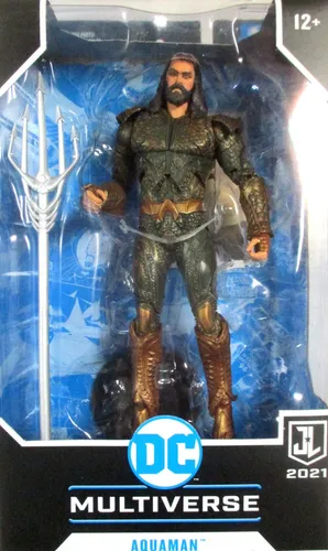 McFarlane Toys DC Justice League - Aquaman Actionfigur - Spielfigur aus dem DC Universum, ca. 18 cm groß, detailreich und voll beweglich, inklusive Zubehör und Sammelkarte. Ideal für Sammler und Fans ab 12 Jahren.