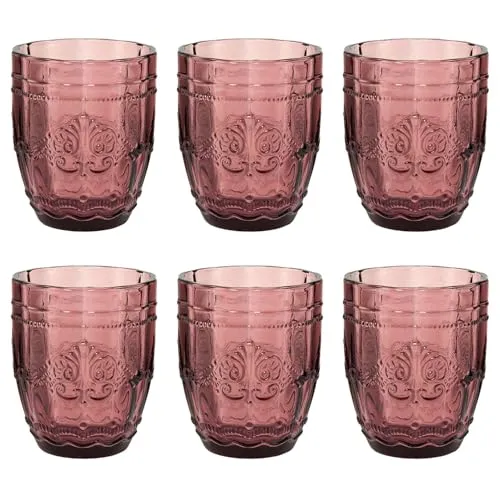 BUTLERS 6er Set Trinkgläser 250ml in rot von Butlers