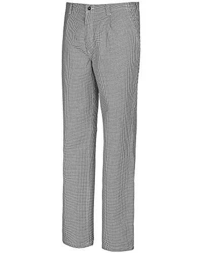 BP Gourmet 1353-910-18 Koch-/ Bäckerhose - Gummizug am Rücken - Reine Baumwolle - Normale Passform - Größe: 40 - Farbe: blau-weiß Hahnentritt