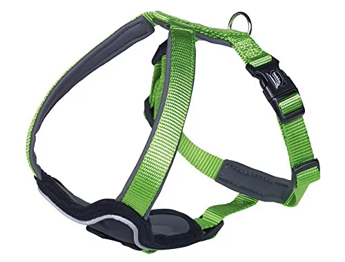 Nobby Komfort Geschirr Classic Preno, grün/grün L: 30-35 cm, B: 15 mm, 1 Stück